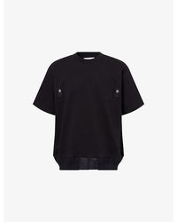 Sacai - Patch-Pocket Short-Sleeve Cotton T-Shirt - Lyst