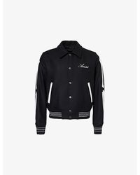 Amiri - Bones Spread-Collar Two-Slip-Pockets Regular-Fit Wool-Blend Jacket - Lyst