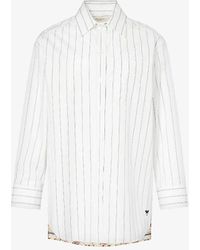 Weekend by Maxmara - Corolla Striped Cotton-poplin Shirt - Lyst