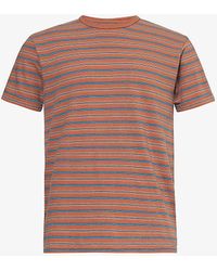 RRL - Striped Short-sleeved Cotton-jersey T-shirt X - Lyst