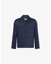 Corneliani - Regular-Fit Long-Sleeve Linen And Wool-Blend Overshirt - Lyst