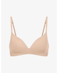 Simone Perele - Essentiel Plunge Stretch-Woven Bra - Lyst