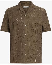 AllSaints - Pueblo Broderie Cotton Shirt - Lyst