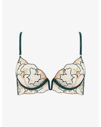 Bluebella - Gianna Sheer Longline Lace Bra - Lyst