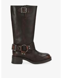 Steve Madden - Bonetta High-Leg Leather Boots - Lyst