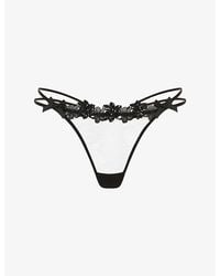 Agent Provocateur - Floss G-String Tulle Thong - Lyst