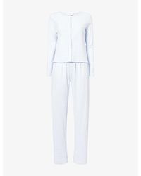 THE NAP CO - Pointelle Cotton Pyjama Set - Lyst