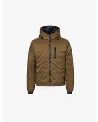 Canada Goose - Lodge Logo-Patch Shell-Down Hooded Puffer Jacket - Lyst