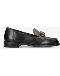 MICHAEL Michael Kors - Teigan Logo-embellished Leather Loafers - Lyst