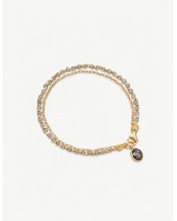 Astley Clarke - Biography 18ct Yellow Gold-plated Sterling Silver And Labradorite Bracelet - Lyst