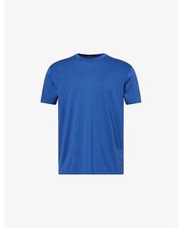 Tom Ford - Brand-Embroidery Crewneck Woven T-Shirt - Lyst