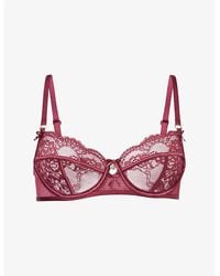 Lounge Underwear - Adelyn Balcony Lace Bra - Lyst
