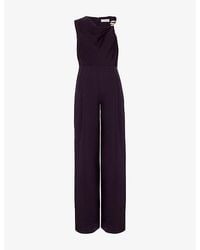 Phase Eight - Avril Cowl-Neck Satin Jumpsuit - Lyst