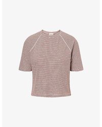 ME+EM - Pinstripe Raglan-Sleeve Cotton-Blend T-Shirt - Lyst