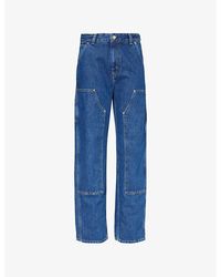 Carhartt - Nashua Straight-leg Mid-rise Denim Jeans - Lyst