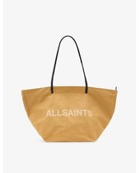 AllSaints - Serafina Canvas Tote Bag - Lyst