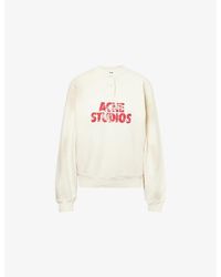 Acne Studios - Fern Logo-Print Cotton Sweatshirt - Lyst