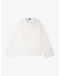 Soeur - Fidji Cowl-Neck Cotton Blouse - Lyst