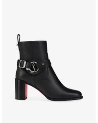 Christian Louboutin - Dianouchette 70 Leather Heeled Boots - Lyst