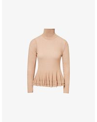 Ashlyn - Merritt Turtleneck Knitted Top - Lyst