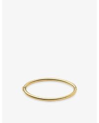 Missoma - Classic Round Hinged 18Ct Pvd Plated Stainless Steel Bangle - Lyst