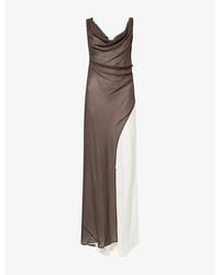 Bec & Bridge - Augustin Asymmetric Woven Maxi Dress - Lyst