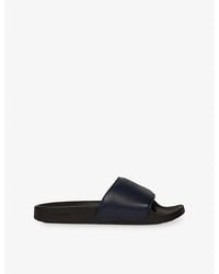 Sandro - Logo-Embossed Leather Sandals - Lyst