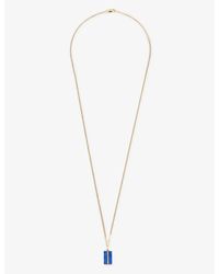 Miansai - Mia Duo 14ct Yellow-gold-plated Sterling Silver And Lapis Necklace - Lyst
