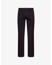 Emporio Armani - Regular Straight-Leg Stretch-Denim Jeans - Lyst