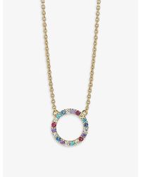 Sif Jakobs - Biella Grande 18Ct-Plated Sterling- And Zirconia Pendant Necklace - Lyst
