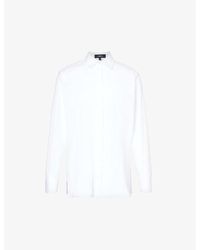 Theory - Pearlescent-button Regular-fit Cotton-blend Shirt X - Lyst