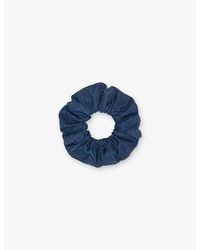Maje - Branded Denim Scrunchie - Lyst