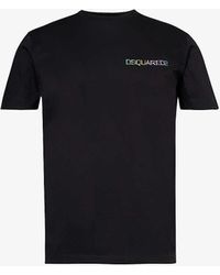 DSquared² - Logo Text-print Cotton-jersey T-shirt X - Lyst