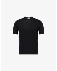 John Smedley - Torin Short-Sleeve Cotton-Jersey T-Shirt - Lyst