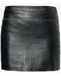 Reformation - Vintage Bcbgmaxazria Slim-fit Leather Mini Skirt - Lyst