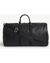 Sandro Grained Leather Holdall - Black