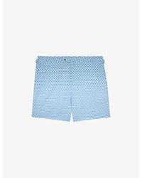 Reiss - Darli Geo-Print Swim Shorts - Lyst