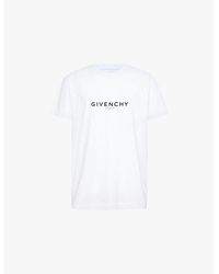 Givenchy - Logo-embellished Cotton-jersey T-shirt - Lyst