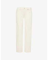 7 For All Mankind - Calie Straight-Leg Denim Jeans - Lyst