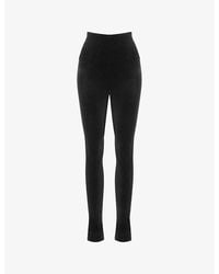 Mistress Rocks - Velvet Hermitage Flared-Leg High-Rise Stretch-Jersey Leggings - Lyst