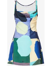blue dress brown boots