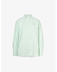 Polo Ralph Lauren - Embroidered-logo Regular-fit Cotton Shirt - Lyst