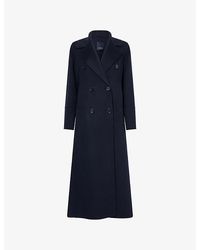 Max Mara - Long Double-Breasted Wool Coat - Lyst