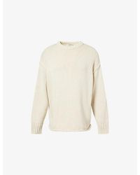 Dissh - Roy Longline Cotton And Merino Wool-Blend Knitted Jumper - Lyst
