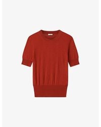 JOSEPH - Cashair Round-Neck Cashmere Top - Lyst