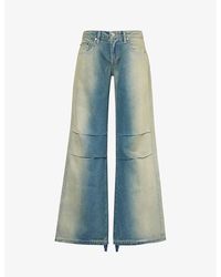 EB DENIM - Loon Faded-wash Wide-leg Low-rise Jeans - Lyst