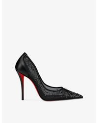 Christian Louboutin - Miss Z Degrastrass Leather Pumps 100 - Lyst