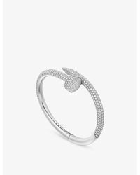 Cartier - Juste Un Clou Medium 18Ct- And 7.16Ct Brilliant-Cut Diamond Bangle - Lyst