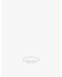 Astrid & Miyu - Hardware 14Ct- And Lab-Grown Pavé Diamond Ring - Lyst