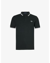 Fred Perry - Logo-embroidered Cotton-piqué Polo Shirt X - Lyst